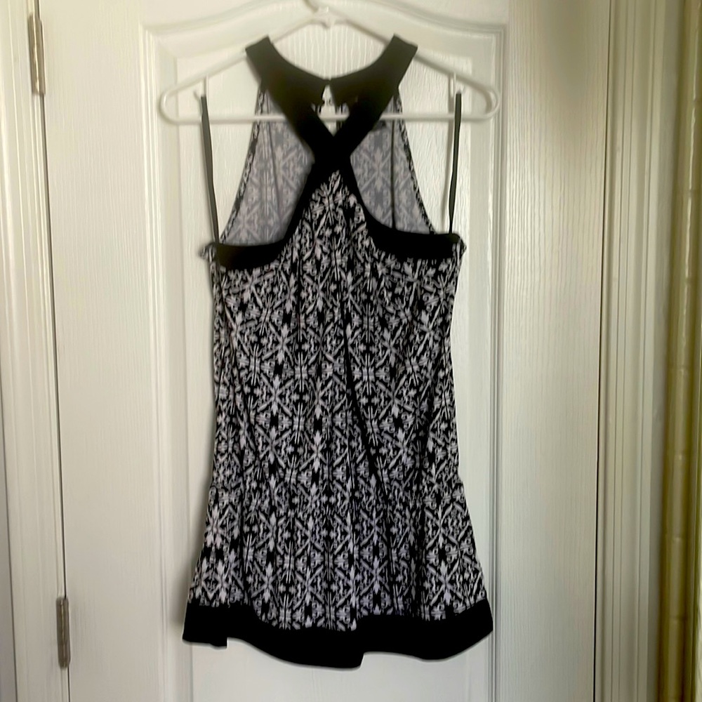 WHBM halter top with keyhole front